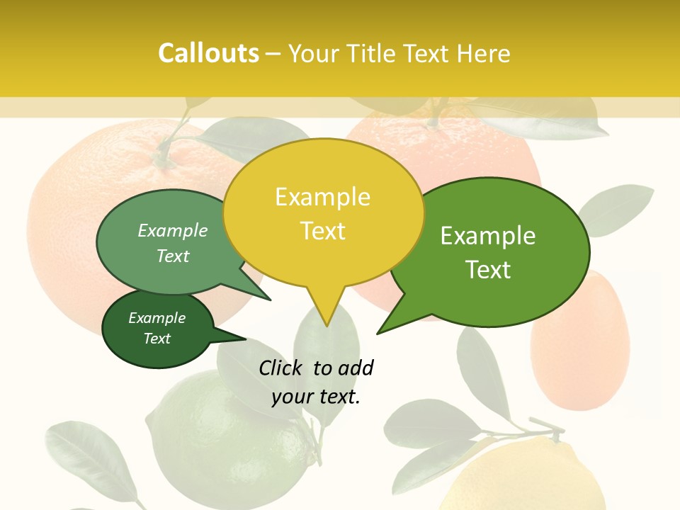 Yellow Green Fruit PowerPoint Template