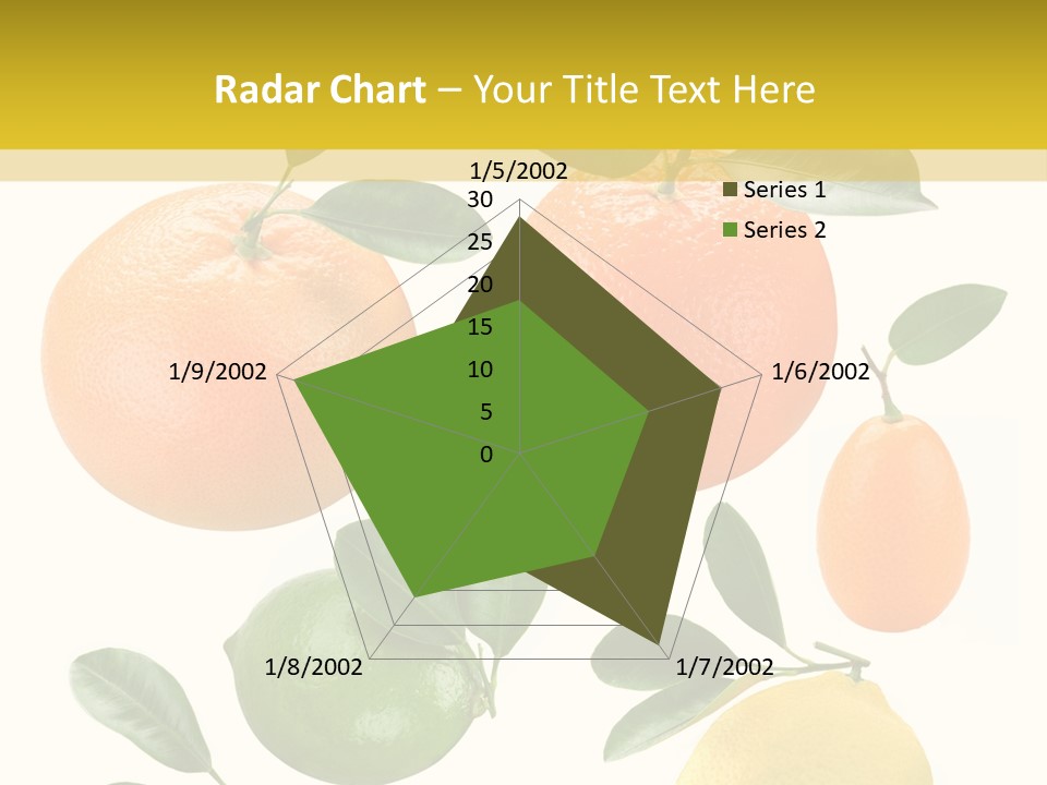 Yellow Green Fruit PowerPoint Template