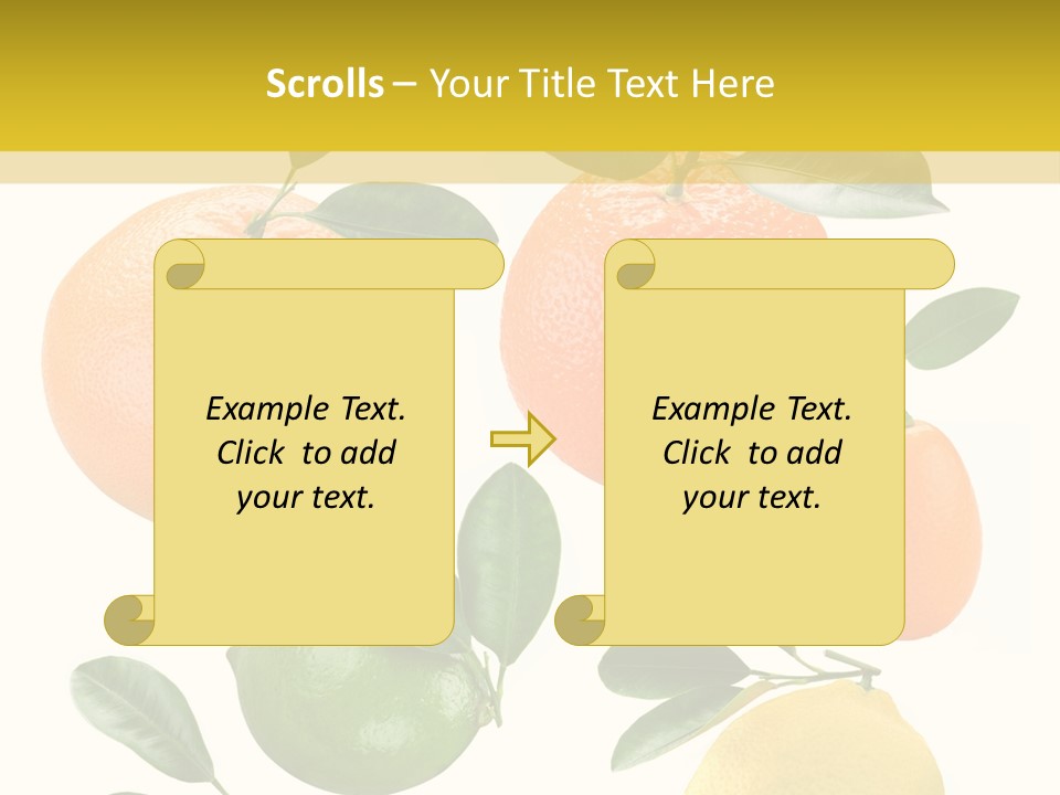 Yellow Green Fruit PowerPoint Template