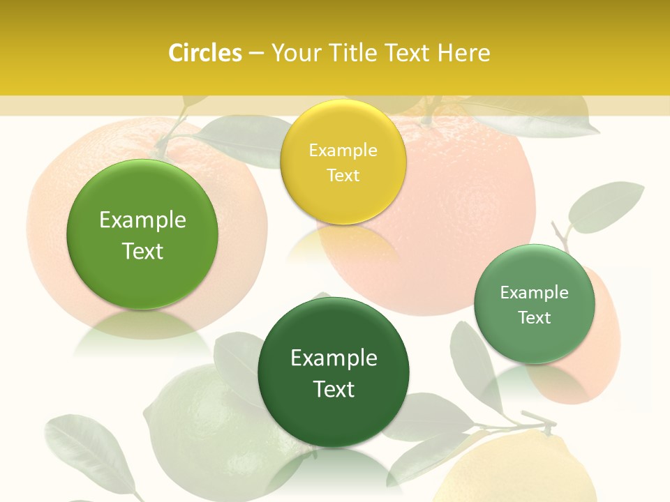 Yellow Green Fruit PowerPoint Template