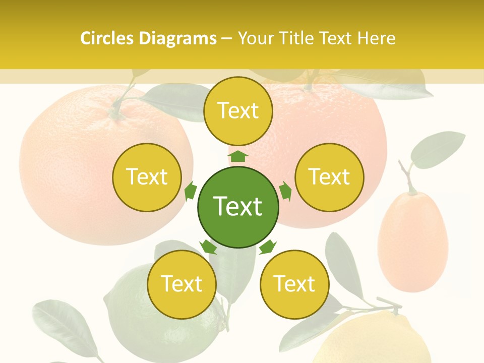 Yellow Green Fruit PowerPoint Template