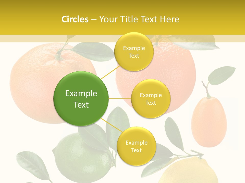 Yellow Green Fruit PowerPoint Template
