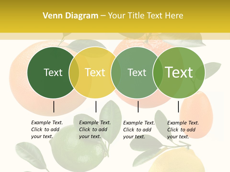 Yellow Green Fruit PowerPoint Template