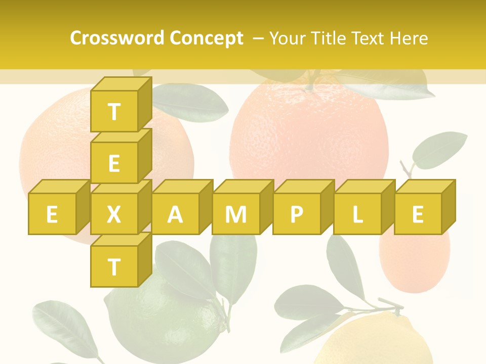 Yellow Green Fruit PowerPoint Template