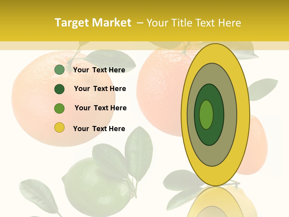 Yellow Green Fruit PowerPoint Template