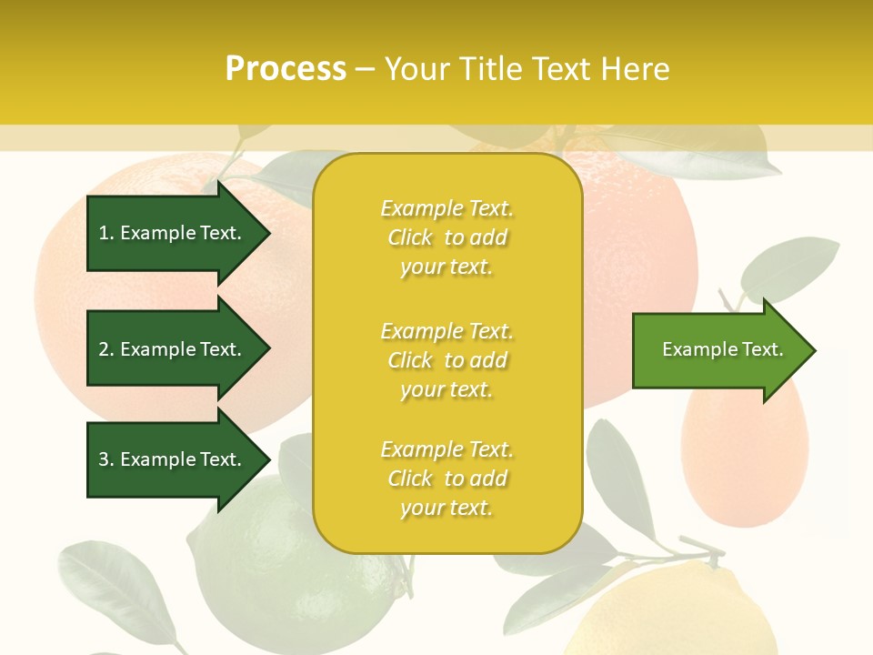 Yellow Green Fruit PowerPoint Template