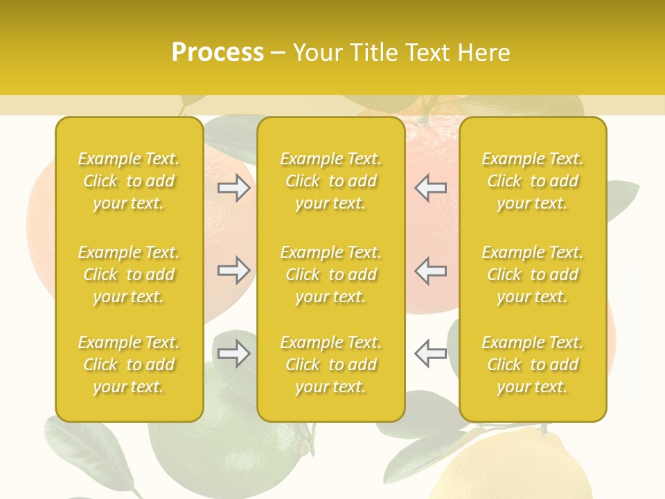 Yellow Green Fruit PowerPoint Template