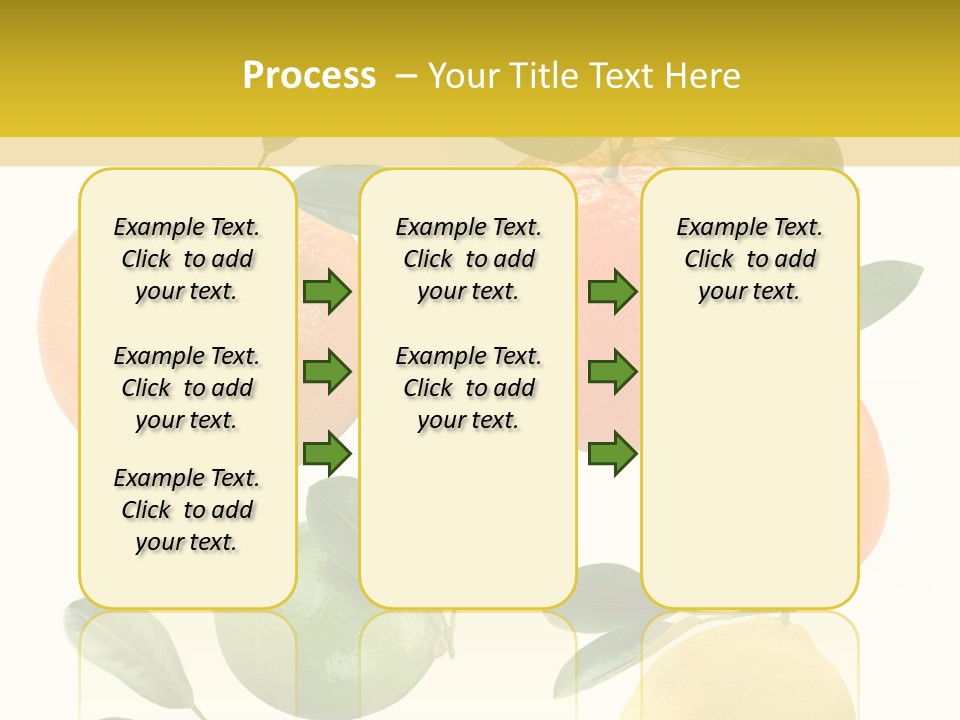 Yellow Green Fruit PowerPoint Template