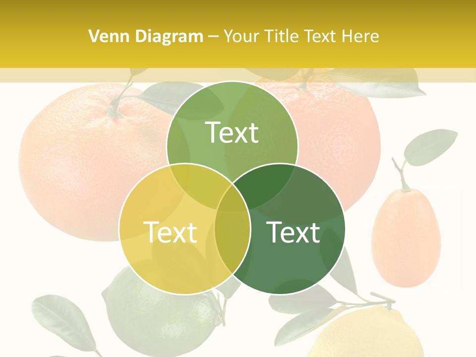 Yellow Green Fruit PowerPoint Template