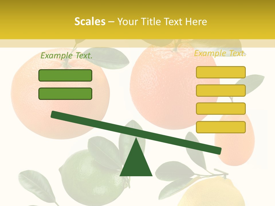 Yellow Green Fruit PowerPoint Template