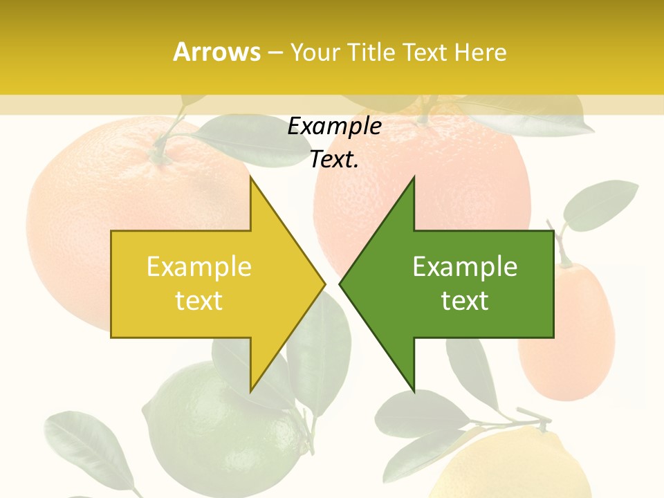 Yellow Green Fruit PowerPoint Template