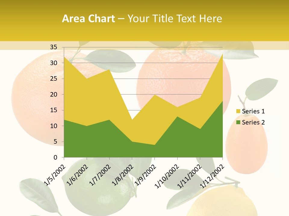 Yellow Green Fruit PowerPoint Template