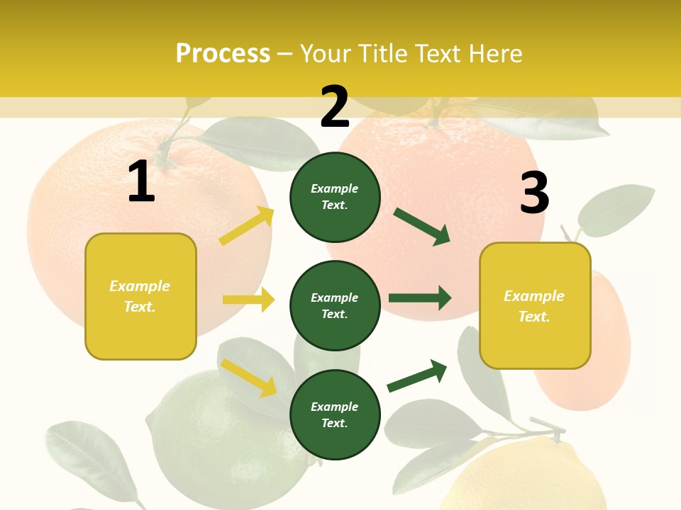 Yellow Green Fruit PowerPoint Template