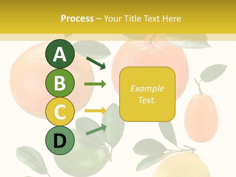 Yellow Green Fruit PowerPoint Template