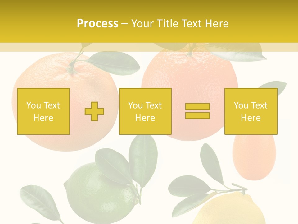 Yellow Green Fruit PowerPoint Template