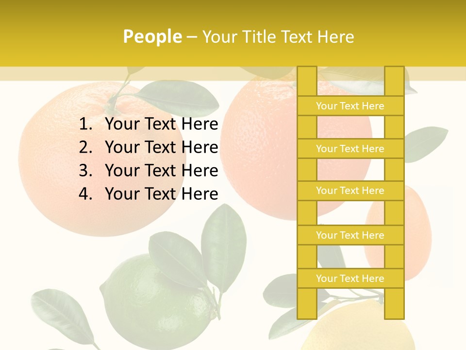 Yellow Green Fruit PowerPoint Template