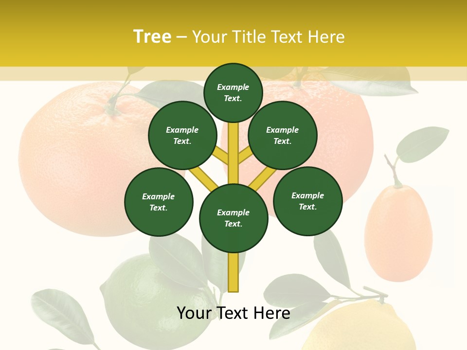 Yellow Green Fruit PowerPoint Template