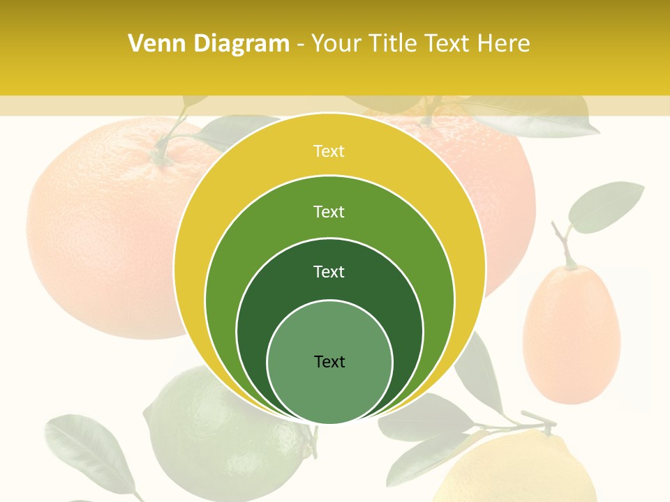 Yellow Green Fruit PowerPoint Template