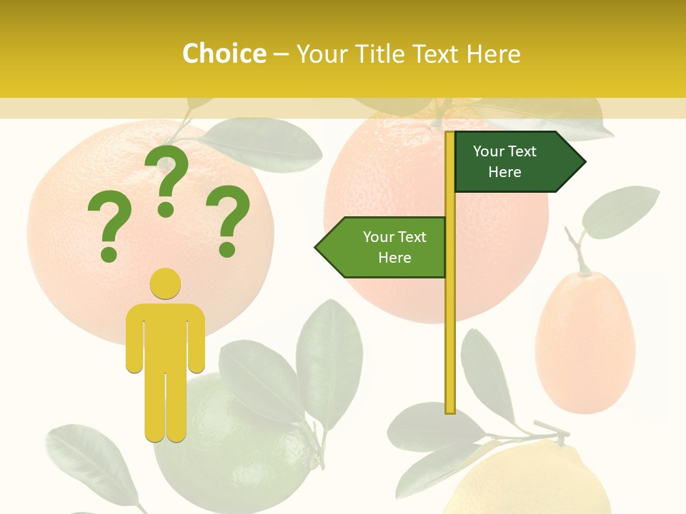 Yellow Green Fruit PowerPoint Template