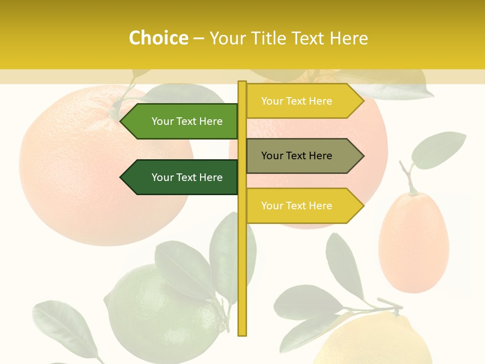 Yellow Green Fruit PowerPoint Template