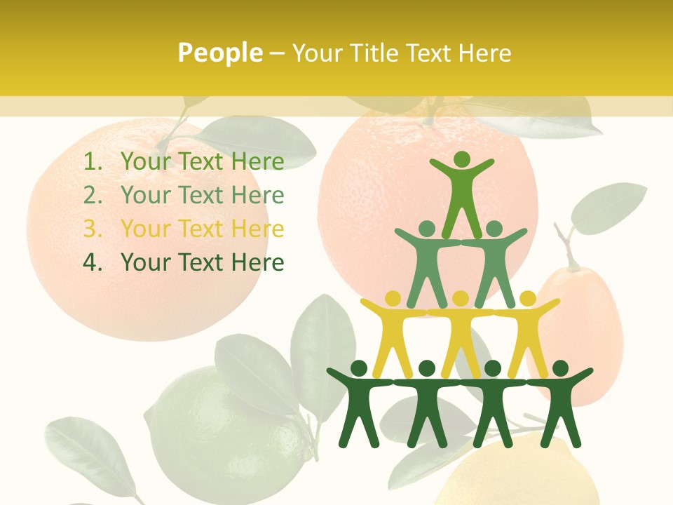 Yellow Green Fruit PowerPoint Template