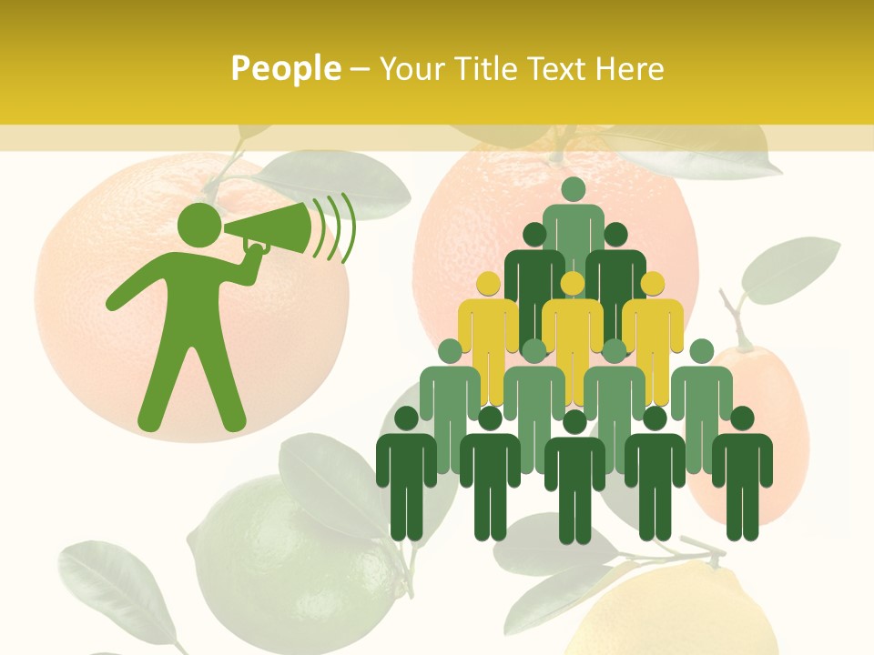 Yellow Green Fruit PowerPoint Template