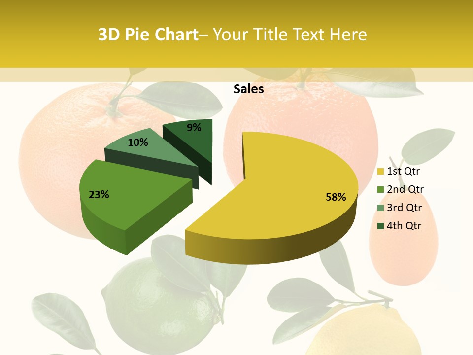 Yellow Green Fruit PowerPoint Template