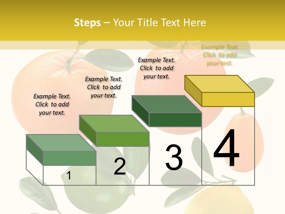 Yellow Green Fruit PowerPoint Template