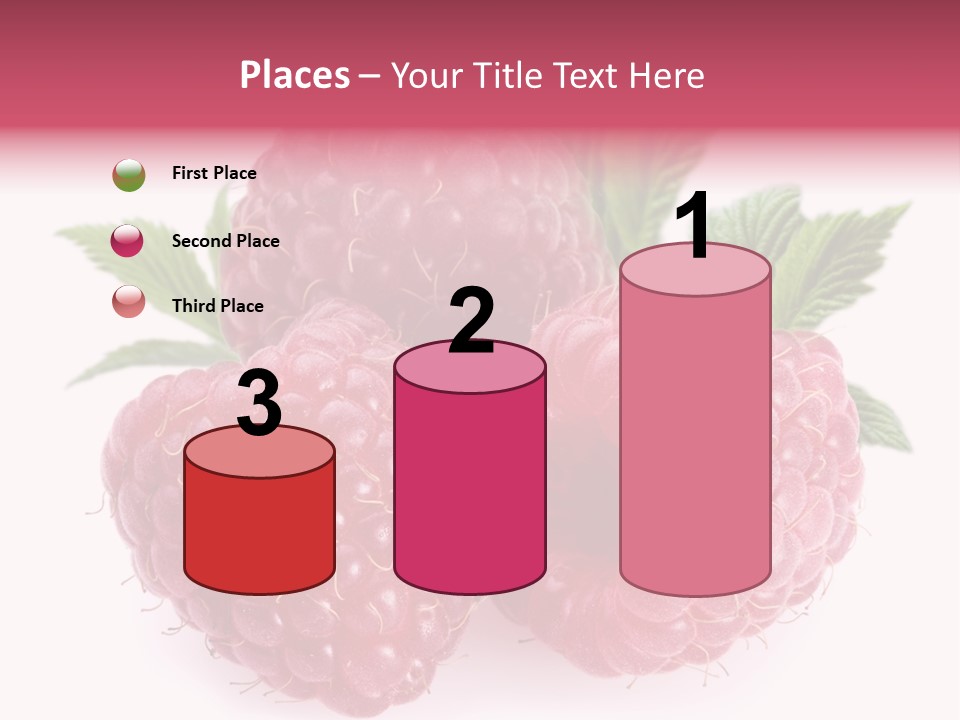 Raspberry Food Vitamin PowerPoint Template