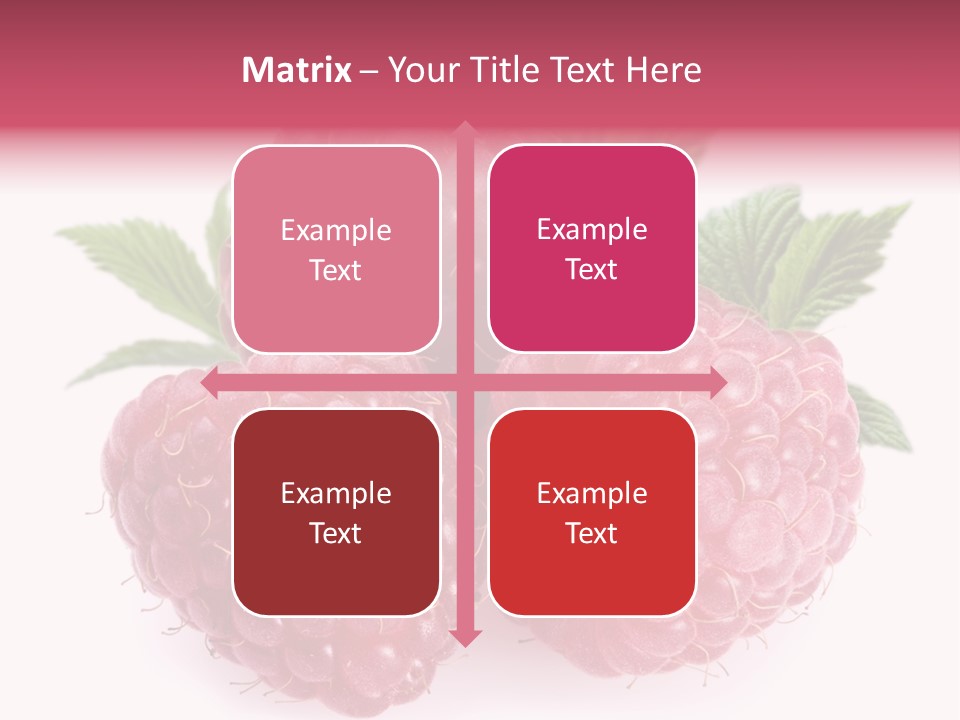 Raspberry Food Vitamin PowerPoint Template