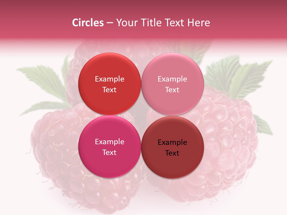Raspberry Food Vitamin PowerPoint Template