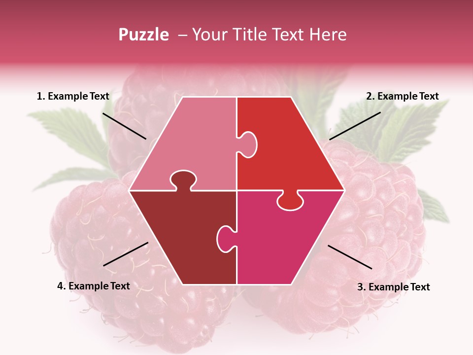 Raspberry Food Vitamin PowerPoint Template