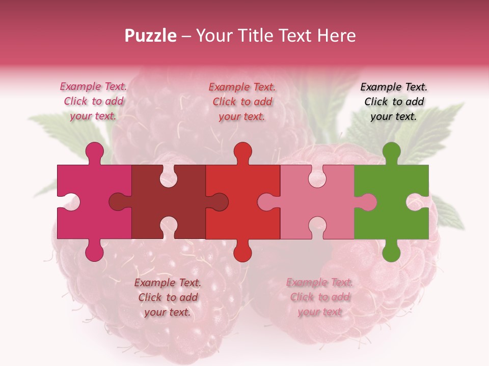 Raspberry Food Vitamin PowerPoint Template