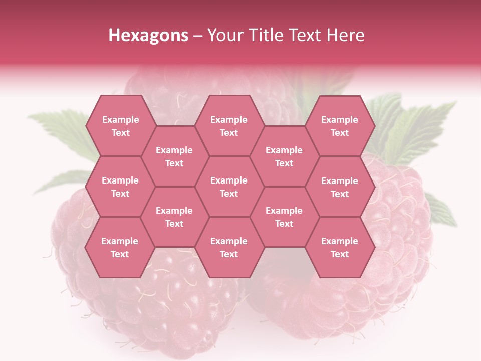 Raspberry Food Vitamin PowerPoint Template