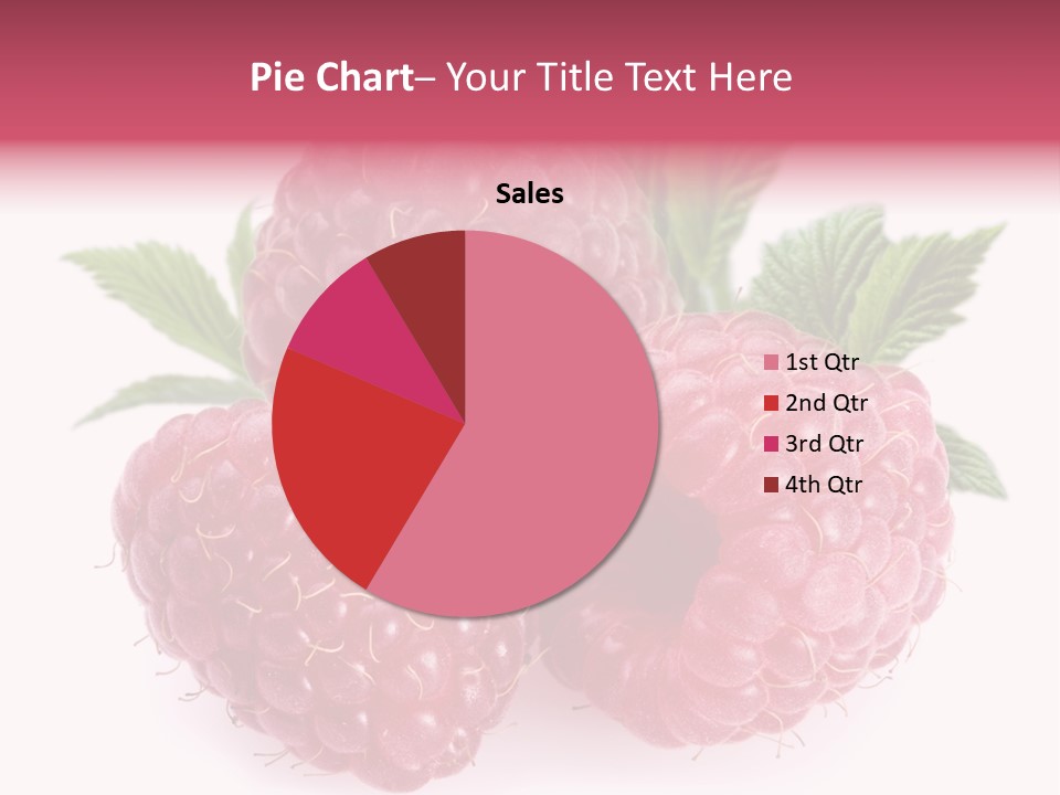 Raspberry Food Vitamin PowerPoint Template