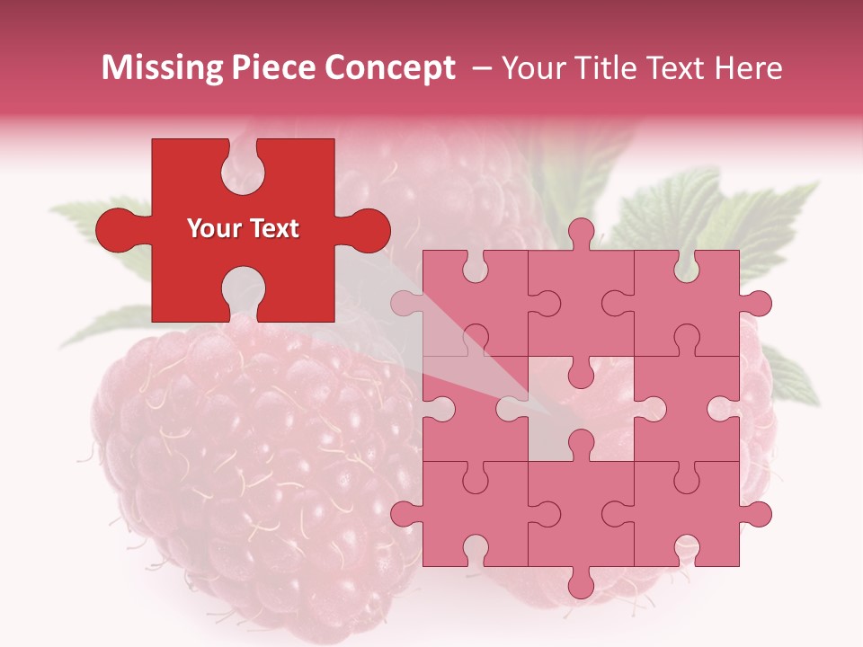 Raspberry Food Vitamin PowerPoint Template