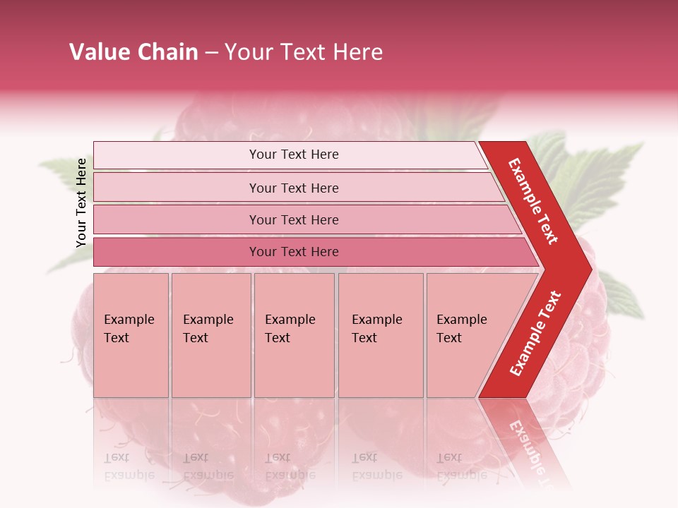 Raspberry Food Vitamin PowerPoint Template