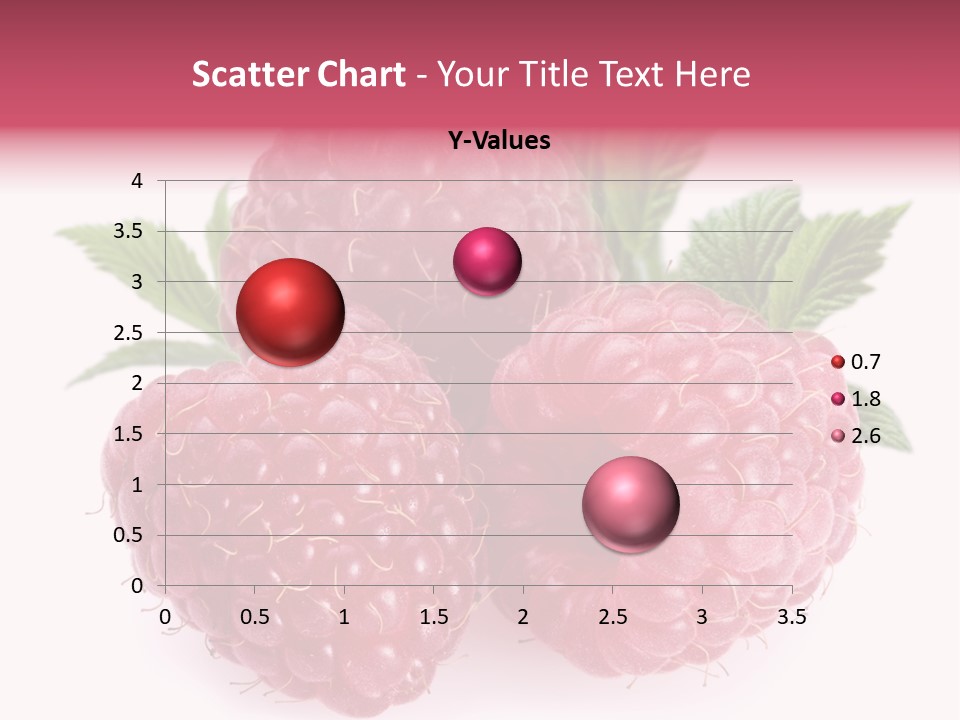 Raspberry Food Vitamin PowerPoint Template