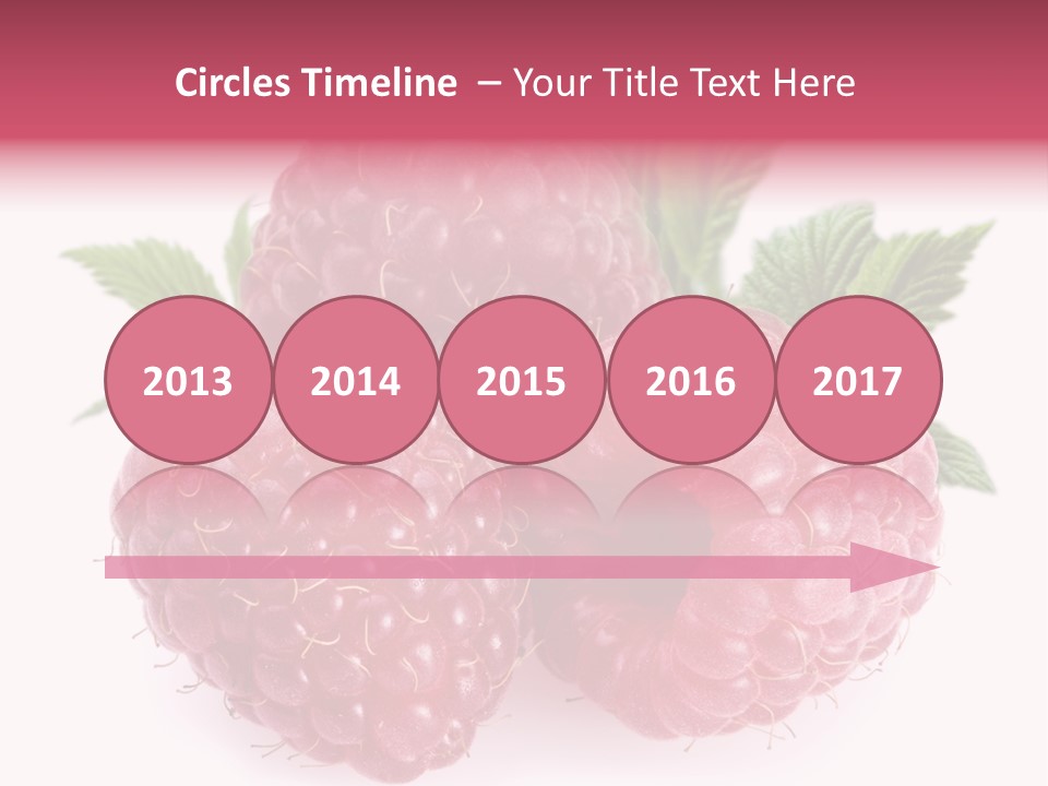 Raspberry Food Vitamin PowerPoint Template