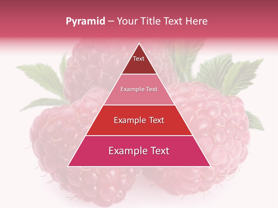 Raspberry Food Vitamin PowerPoint Template