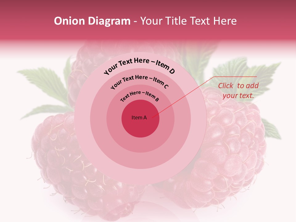 Raspberry Food Vitamin PowerPoint Template