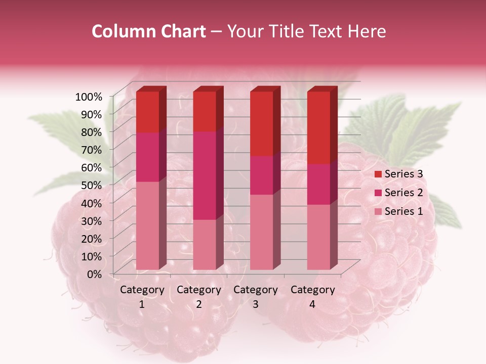 Raspberry Food Vitamin PowerPoint Template