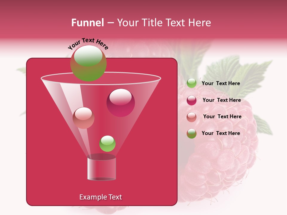Raspberry Food Vitamin PowerPoint Template