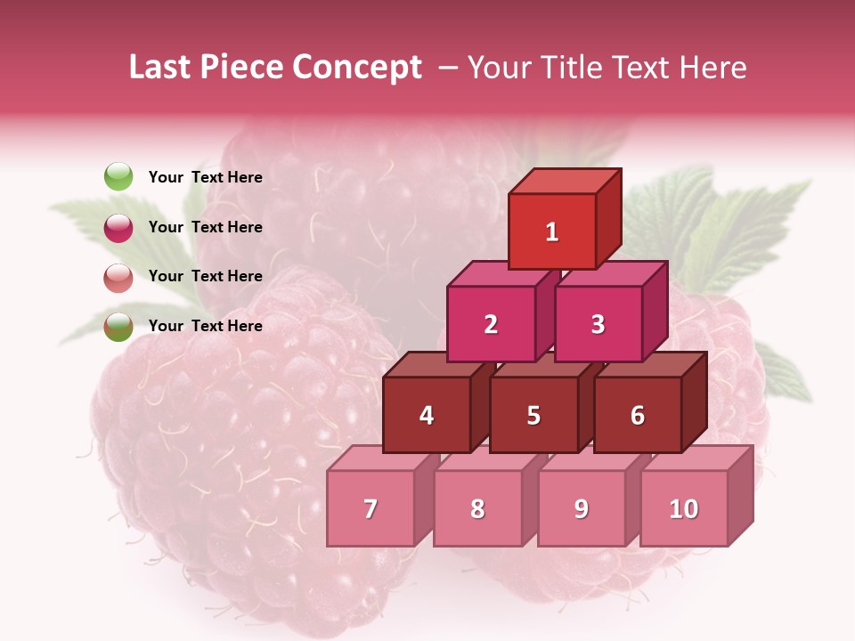 Raspberry Food Vitamin PowerPoint Template