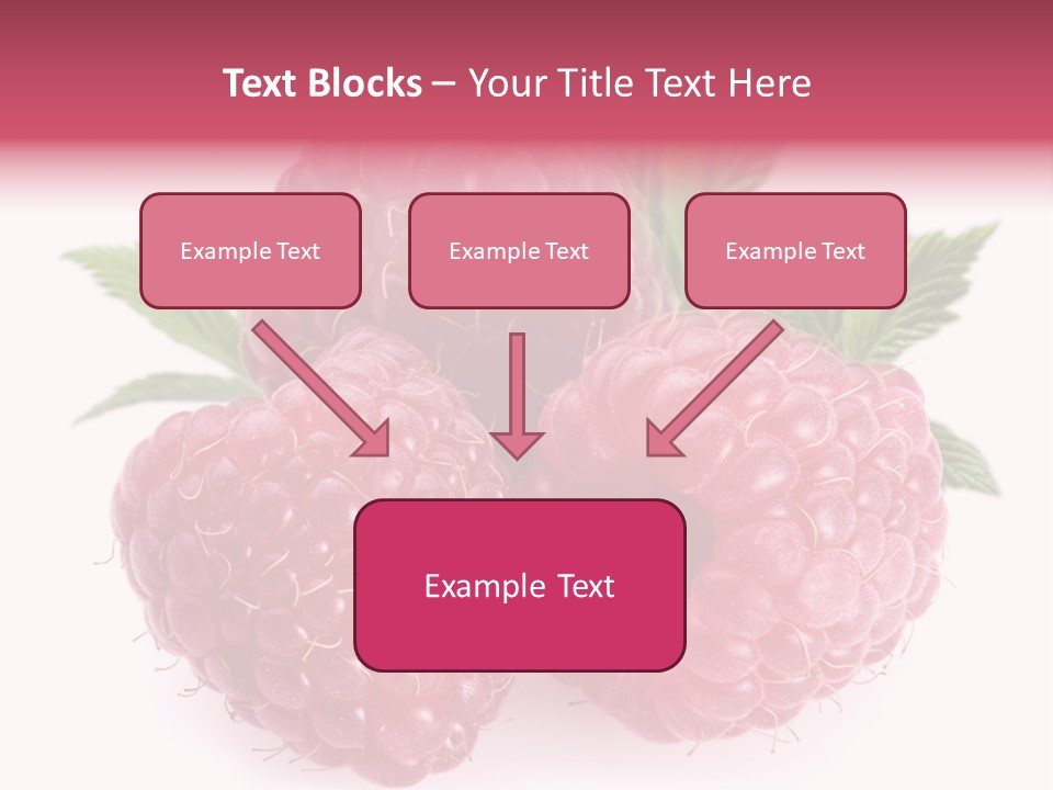 Raspberry Food Vitamin PowerPoint Template