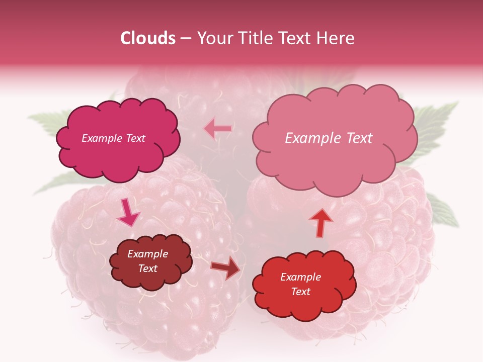 Raspberry Food Vitamin PowerPoint Template