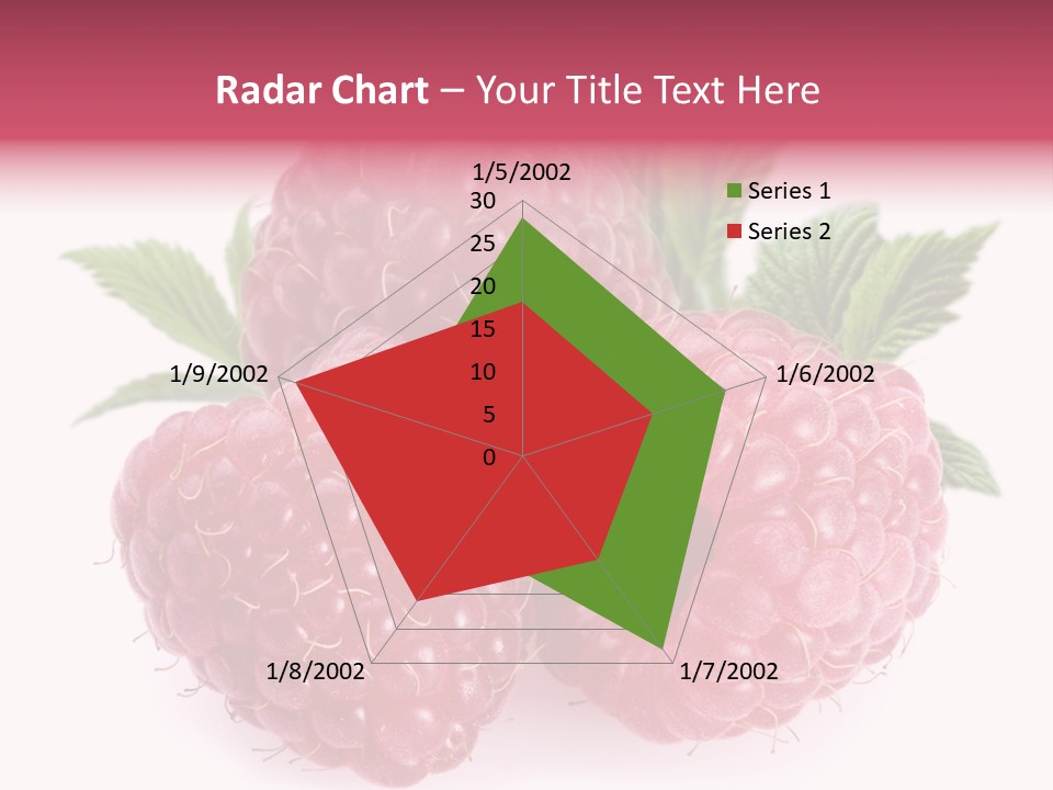 Raspberry Food Vitamin PowerPoint Template