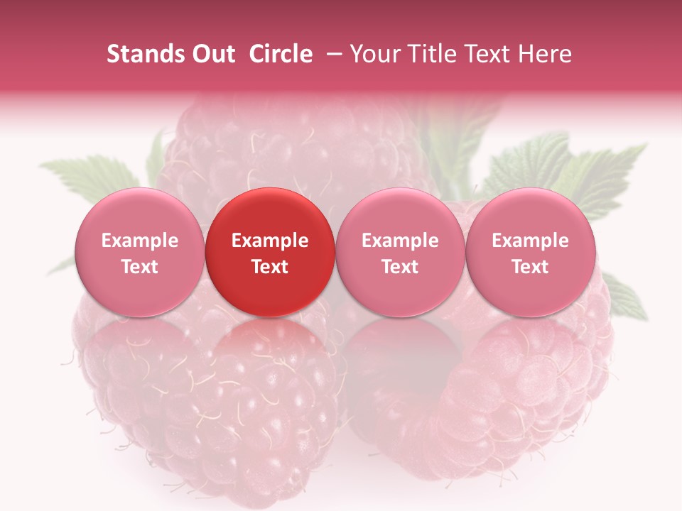 Raspberry Food Vitamin PowerPoint Template