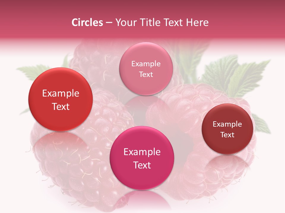 Raspberry Food Vitamin PowerPoint Template