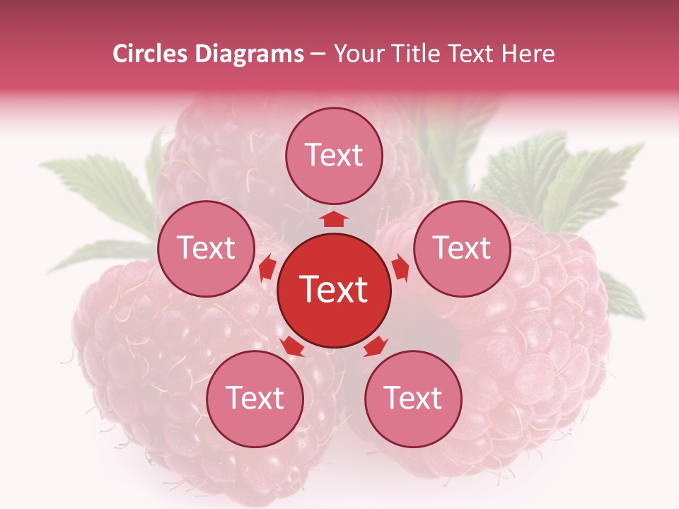 Raspberry Food Vitamin PowerPoint Template